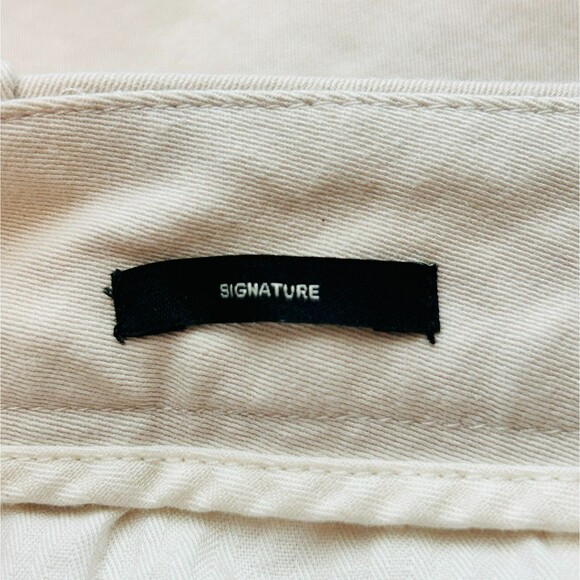 Talbots Pants Size 10 Stone Neutral Signature Fit Square Front Welt Back Pockets - Picture 8 of 9